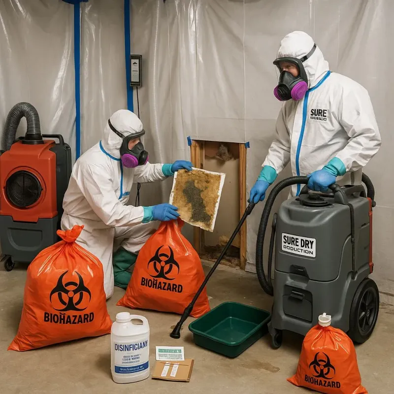 Contaminated Water Handling Protocols process in Huber Ridge, OH